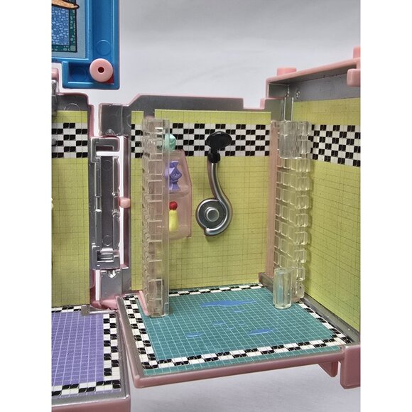 1999 Polly Pocket Dream Builders Deluxe Mansion Bathroom And Master Bedroom-READ - Picture 5 of 16